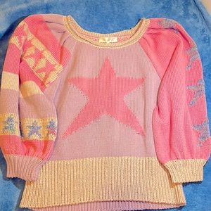 LoveShackFancy Ryland sweater cotton candy stars